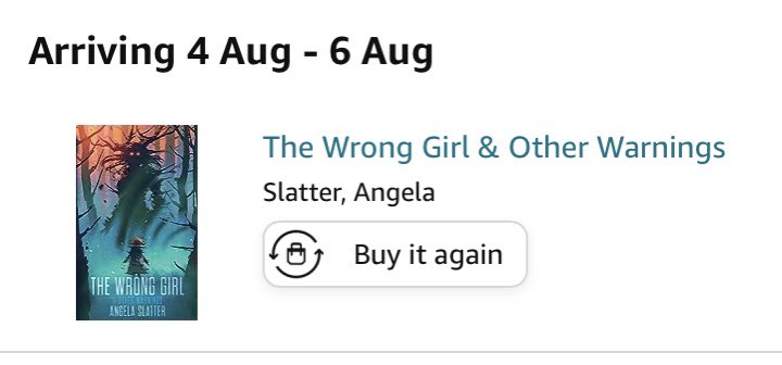 indigohan's tweet photo. @AngelaSlatter I’m not sure how bad this news is for you, but everything is telling me that’s The Wrong Girl is out October 17th, and Amazon is telling me that I will have it by this weekend 😬 https://t.co/azwW3W4cph