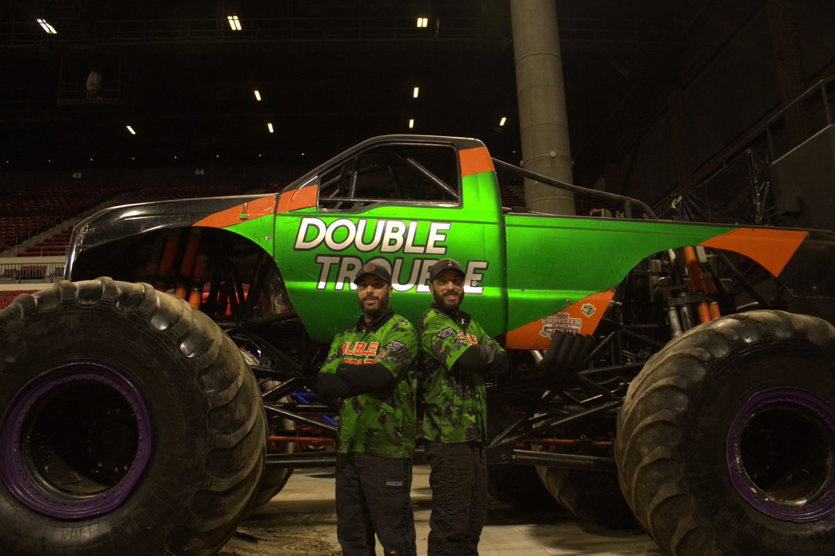 This month, we will feature our adrenaline-fueled twin monster truck drivers, Travis and Tyler, for their birthday this month on the 28th! 🎂🚀 Double the thrills, double the fun! #doubletrouble #mirrorimage #monstertruck #monstertrucks #monsterjam