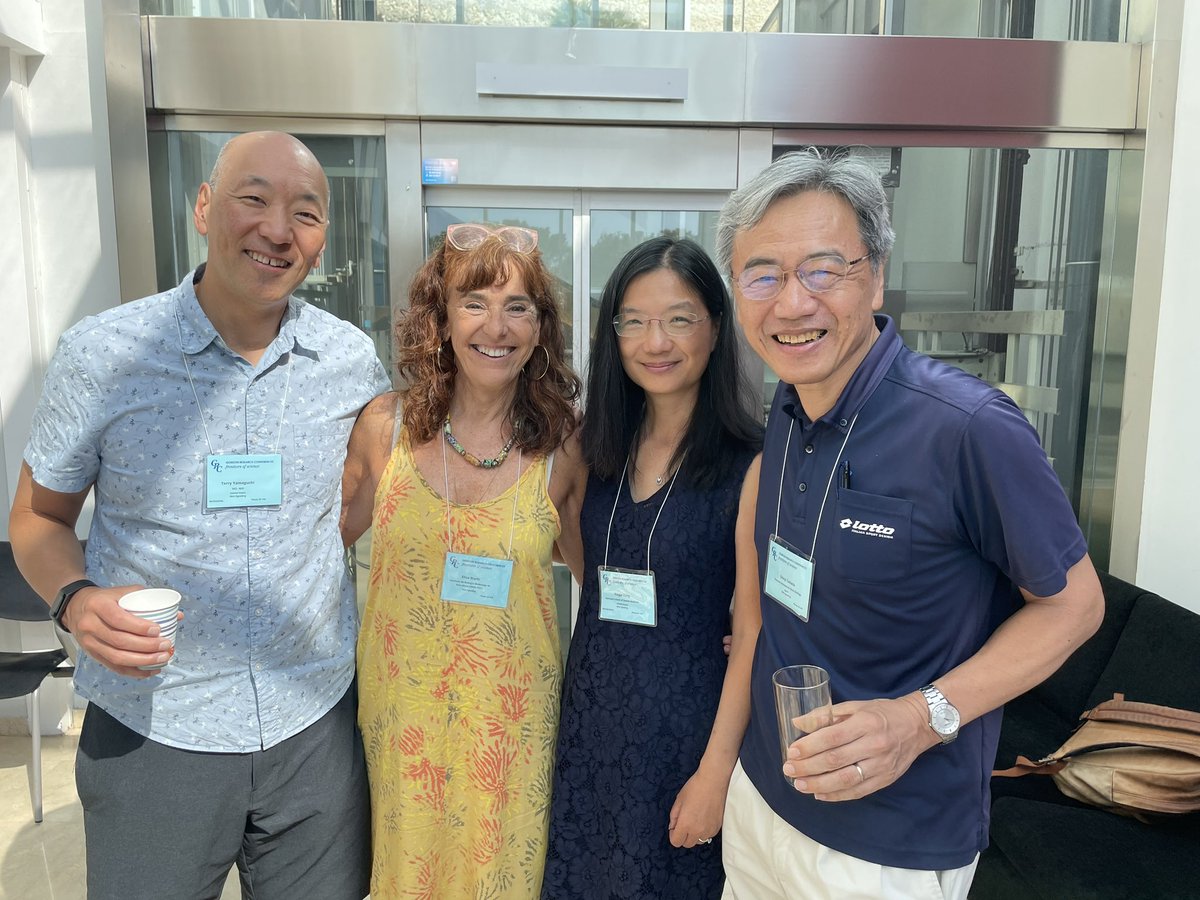 YYanglab's tweet photo. What a joyful gathering! It was so nice to see the McMahon Wnt lab mates at the Wnt GRC in the heat of Barcelona! Time truly flies. Just realized I have not seen Elisa for 25 years. https://t.co/TpxwDuAOTH