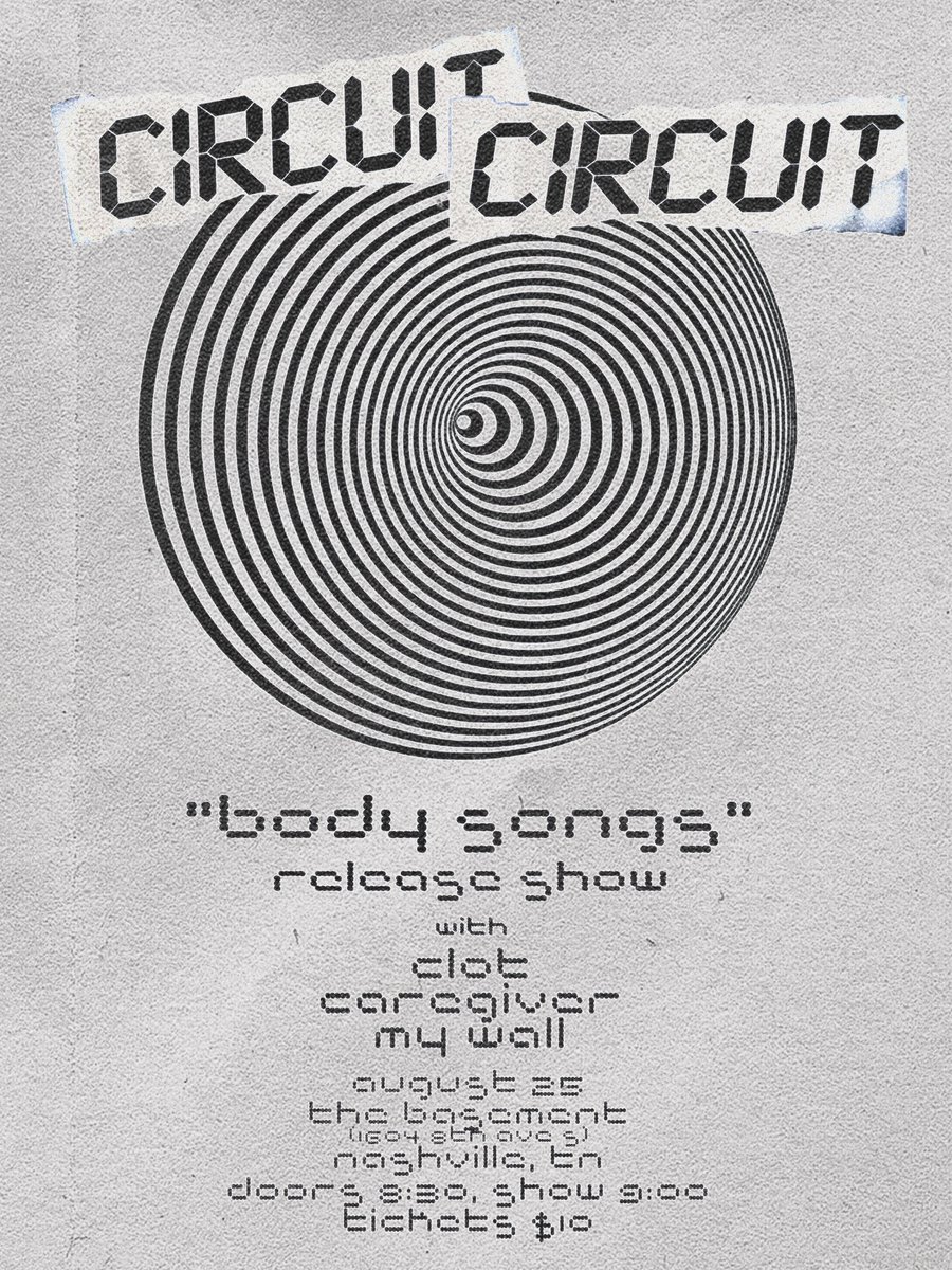 We only have one show this month, but it’s one you can’t afford to miss. Come help us celebrate Body Songs being released.