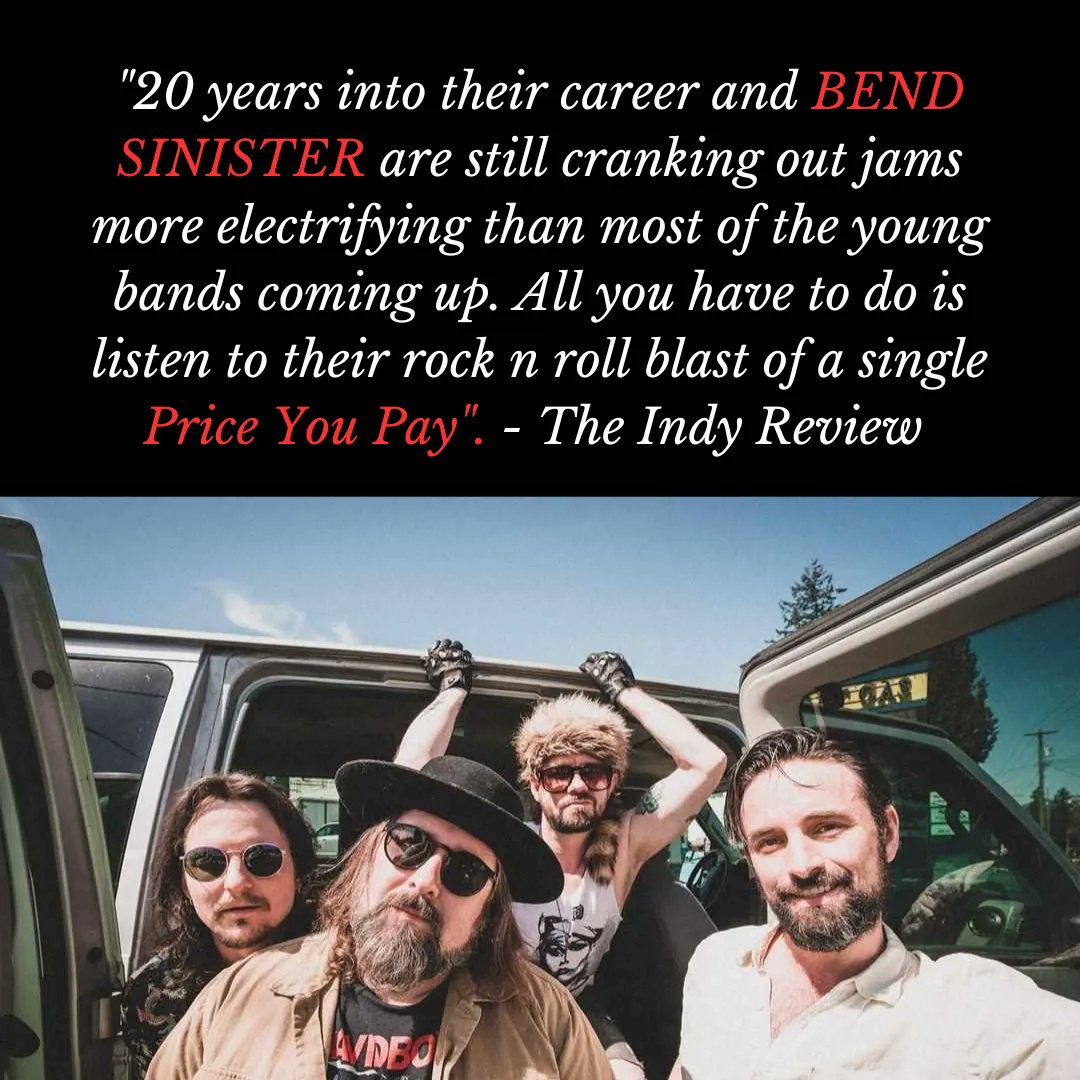 RPMpromotion's tweet photo. 🤘🔥 @Bend_Sinister's electrifying ⚡️ jam #PriceYouPay rocks @theindyreview 's #BangerOfTheWeek!! ♥️
🙌 Head here for the full article & more incredible music & content!!! 💕 >>> https://t.co/x6ZquQkXir https://t.co/lug5TO2uNt