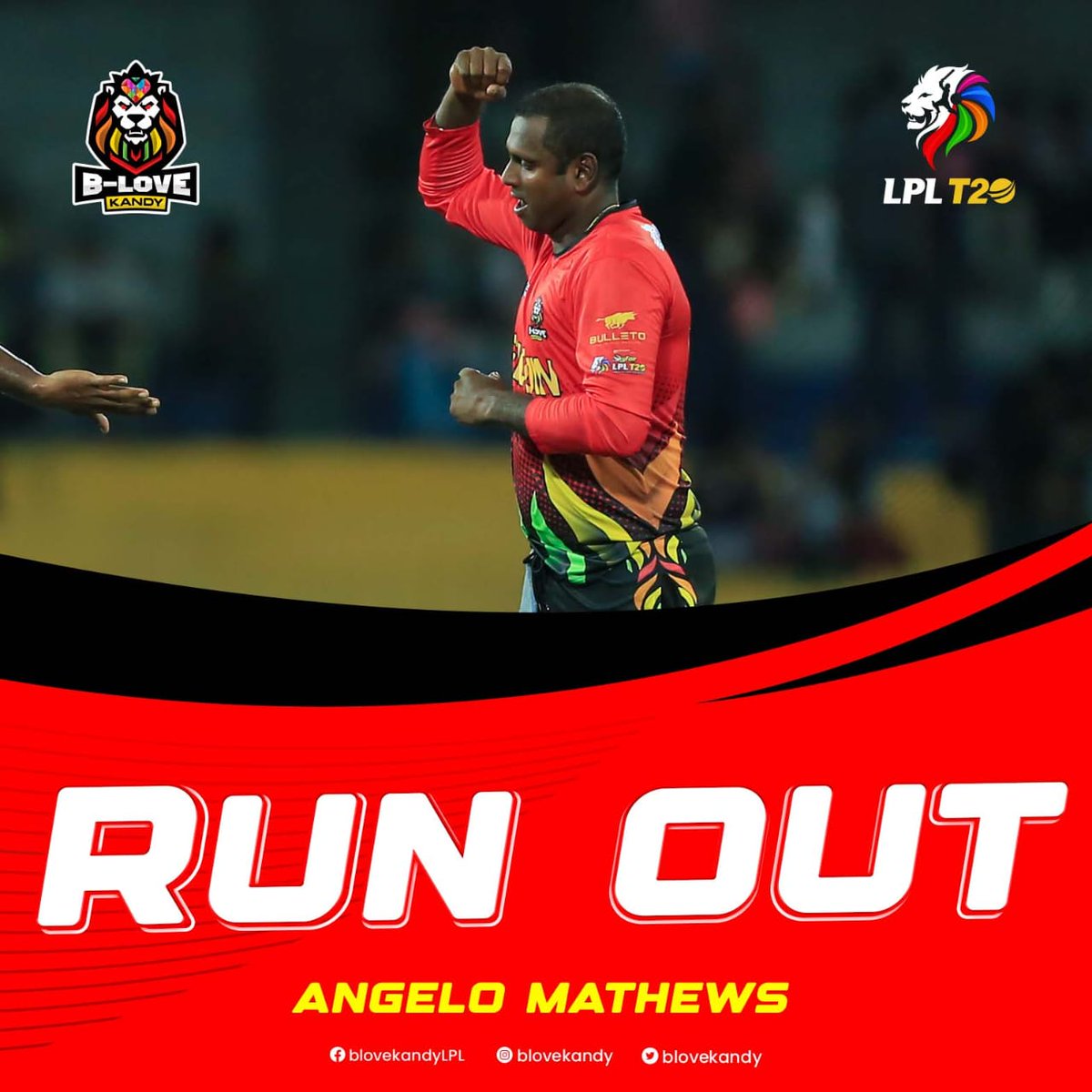 BLoveKandy's tweet photo. ๐๐ฅMathews Strikes! A Blazing Direct Hit Creates a Run Out!
#BLoveKandy #LPLT20 #LPL2023 #LPLLive #GalleTitans #BLoveNetwork #FirstOut https://t.co/4z3CK4eVFP