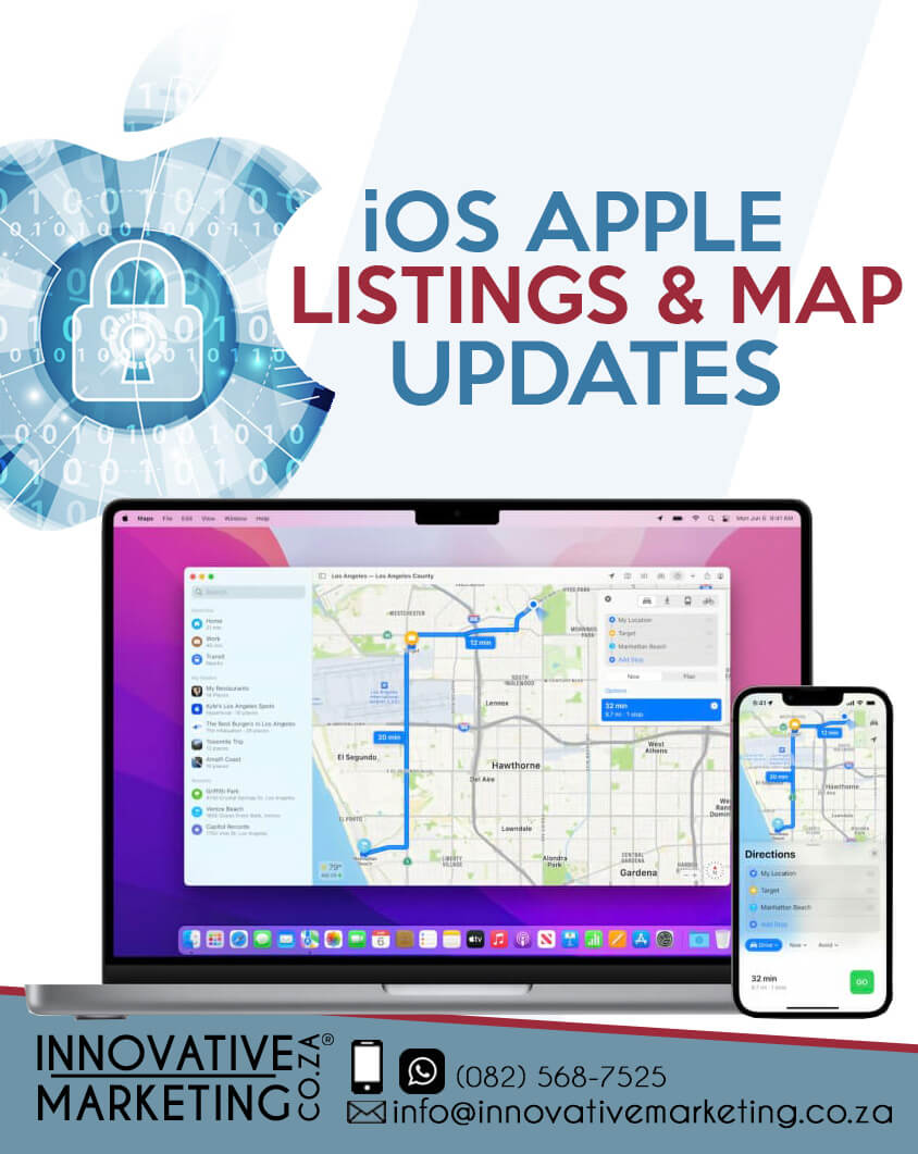 InnovativeZA's tweet photo. 📲 Boost your online presence with our iOS Apple Listings and Map Updates https://t.co/zUIp83MQhP

#iOSAppleListings #AppleMaps #OnlinePresence #BusinessListing #MapOptimization #MobileMarketing #LocalSearch #Discoverability #UserExperience #LocalSEO #DigitalMarketing https://t.co/2T3RNj1y7k