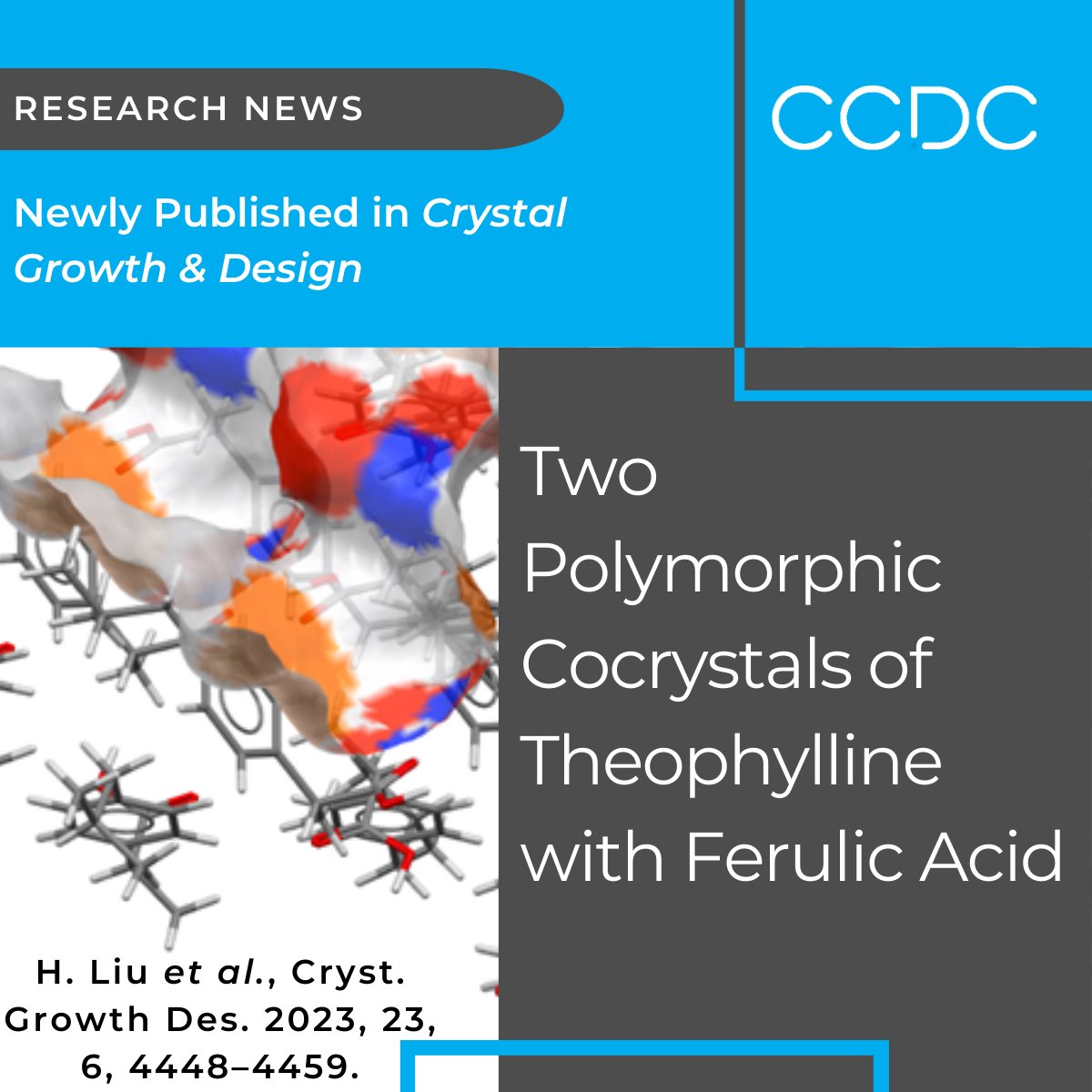 ccdc_cambridge's tweet photo. CSD-Particle suite (VisualHabit) applied to a study of cocrystals.
The crystal structures of 1:1 theophylline–ferulic acid cocrystal polymorphs are reported for the first time.
Read the full paper at https://t.co/IItzTbL8vy.
#Crystallography #ParticleScience https://t.co/9fLhZnuvNC