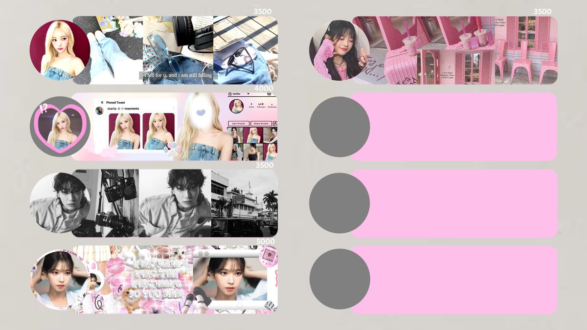 🥼🧵 ．゜ ೕ hii kakk, req sinii yuk bisa langsung kerjain yaa.. buat pricii bisa langsung cek pict ajaa, start 3.500-5.000 ajaa ⑅ ⸼ ° 𖢷


#zonauang