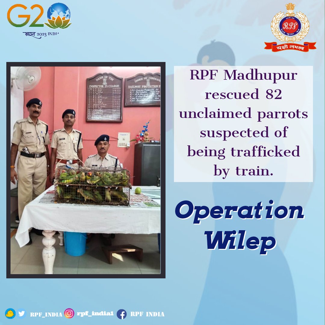 'Let's unite for a brighter future! 🌿🐾 
 Join #OperationWilep to protect wildlife and ensure a thriving tomorrow. Together, we can make a difference. #WildlifeProtection #SaveWildlife #SaveFuture @ErRpf @RailMinIndia @AshwiniVaishnaw