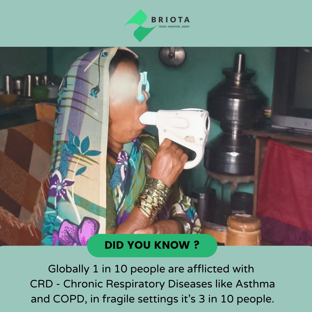 Chronic respiratory diseases (CRDs) pose a significant health challenge, but in vulnerable communities, the impact is even more devastating.

For more info write to us: info@briota.co 🏥🌟

#CRDawareness #PublicHealthMatters #GlobalHealth #CommunitySupport #HealthcareEquity