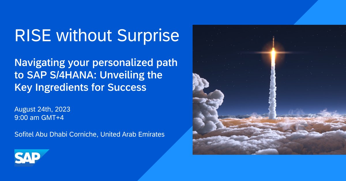 Don’t just Migrate, Innovate! 🚀 

Join us at the event to meet our SAP Experts and gain insights from our valued customers. 

📆 Register now to secure your spot: imsap.co/6014Pw63I