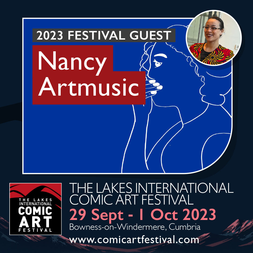 A very warm welcome to <a href="/NancyArtMusic/">NancyArtMusic</a> who's joining us at #LICAF2023! Nancy is a London based comics artist. She's been working on the <a href="/BritishCouncil/">British Council</a> International project REVEAL! Women’s #Comics - a collab with <a href="/LDComics/">LDComics</a> &amp; Kymsnet Media Network, Kenya.
comicartfestival.com/guest/nancy-ar…
