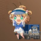 トレーラーちゃん【アイス】のちび建姫も担当させていただきました! 元イラストの方にはテモットさんはいないのですが、今回はトレーラーハウスショップとの事だったので、ちびではテモットさんが店番をしてもらいました。 透けたシャツや健康的な日焼け跡も描いたので可愛がっていただければ。