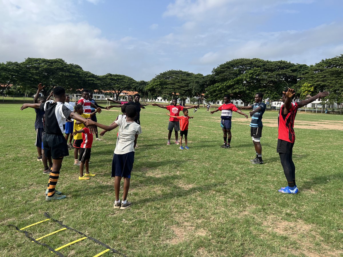 Training Session Week 2
Back to the basics!
✅Fitness Training 
✅Passing & Receiving Drills

#accramajestics #rugbyleague #growrugbyleague