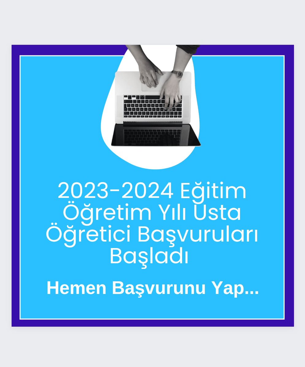 1 Ağustos 2023 tarihi itibari ile usta öğretici başvuruları başlamıştır. Başvurularınız E- Yaygın üzerinden e- devlet şifrenizle yapabilirsiniz...