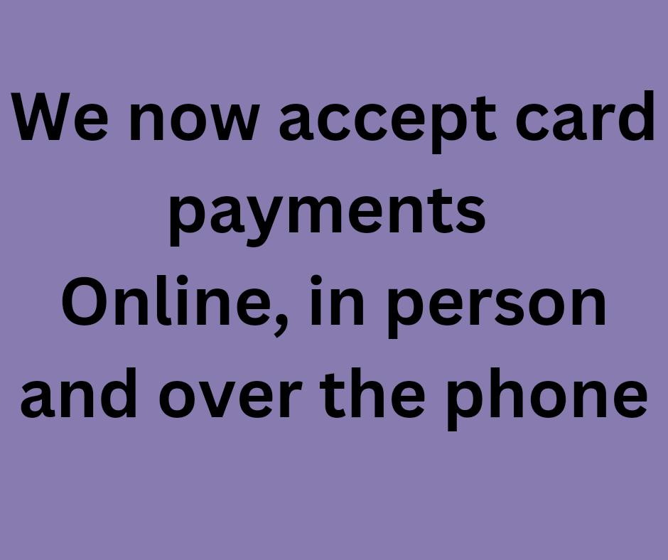 A little note about our new payment option.