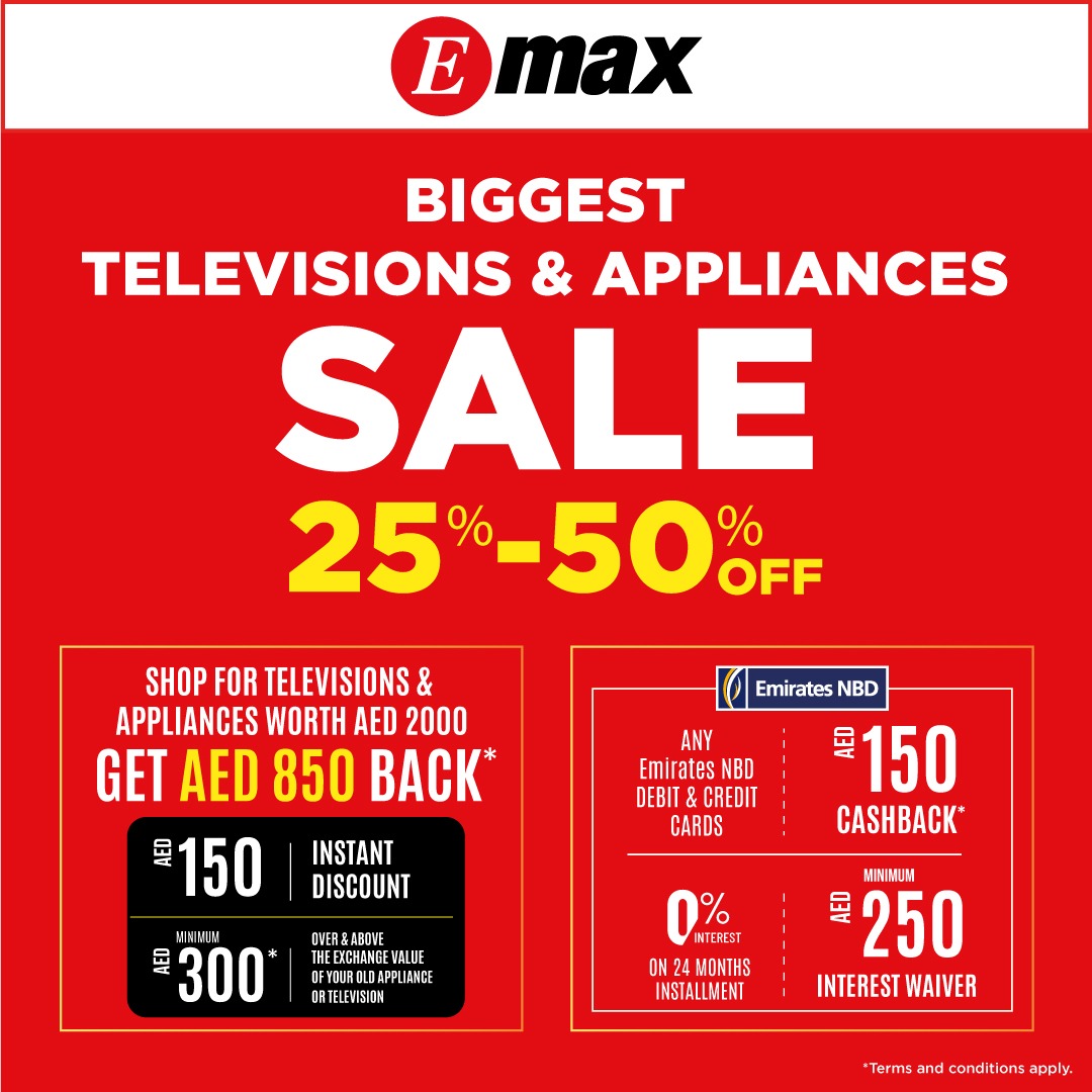 emaxstores's tweet photo. 🚨🏠 Alert! Our Biggest Sale on Home &amp; Kitchen Appliances is happening now! Get everything you need to create a cozy and functional living space while saving big! 💡💸 

🔗 Visit your nearest Emax store today: https://t.co/1Z3zEHOrQd

#EmaxUAE #UAESale #OffersUAE #Electronics https://t.co/K6mFmdHMxj