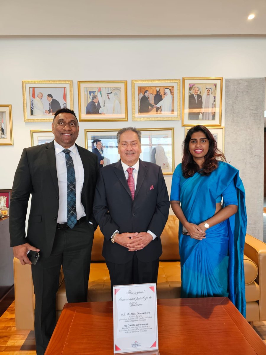 slcgdxb's tweet photo. During the meeting with SLCG officials,  Al Maya Group Director and Partner Mr Kamal Vachani @kvachani61 expressed his keenness to expand Sri Lanka product portfolio in Al Maya supermarket chain in the UAE.

#diplomacyLK https://t.co/PYQRs4D1mw