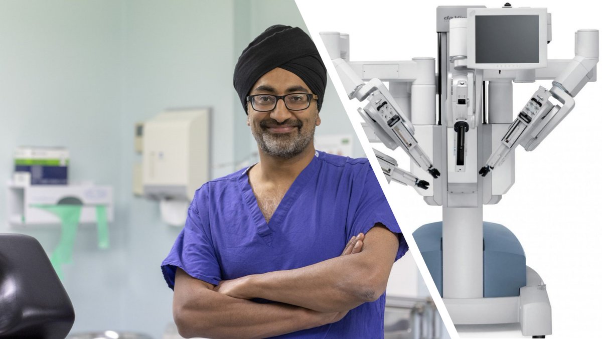 Our Urological Surgeon, @singhurologymed, is able to deliver surgery on the Da Vinci robot.  This minimally invasive surgery means  patients have less pain,  shorter hospital stay & faster rehabilitation. Find out more here eastmidlandsurology.com/treatments/sur…  #ProstateCancer #Cancersurgery