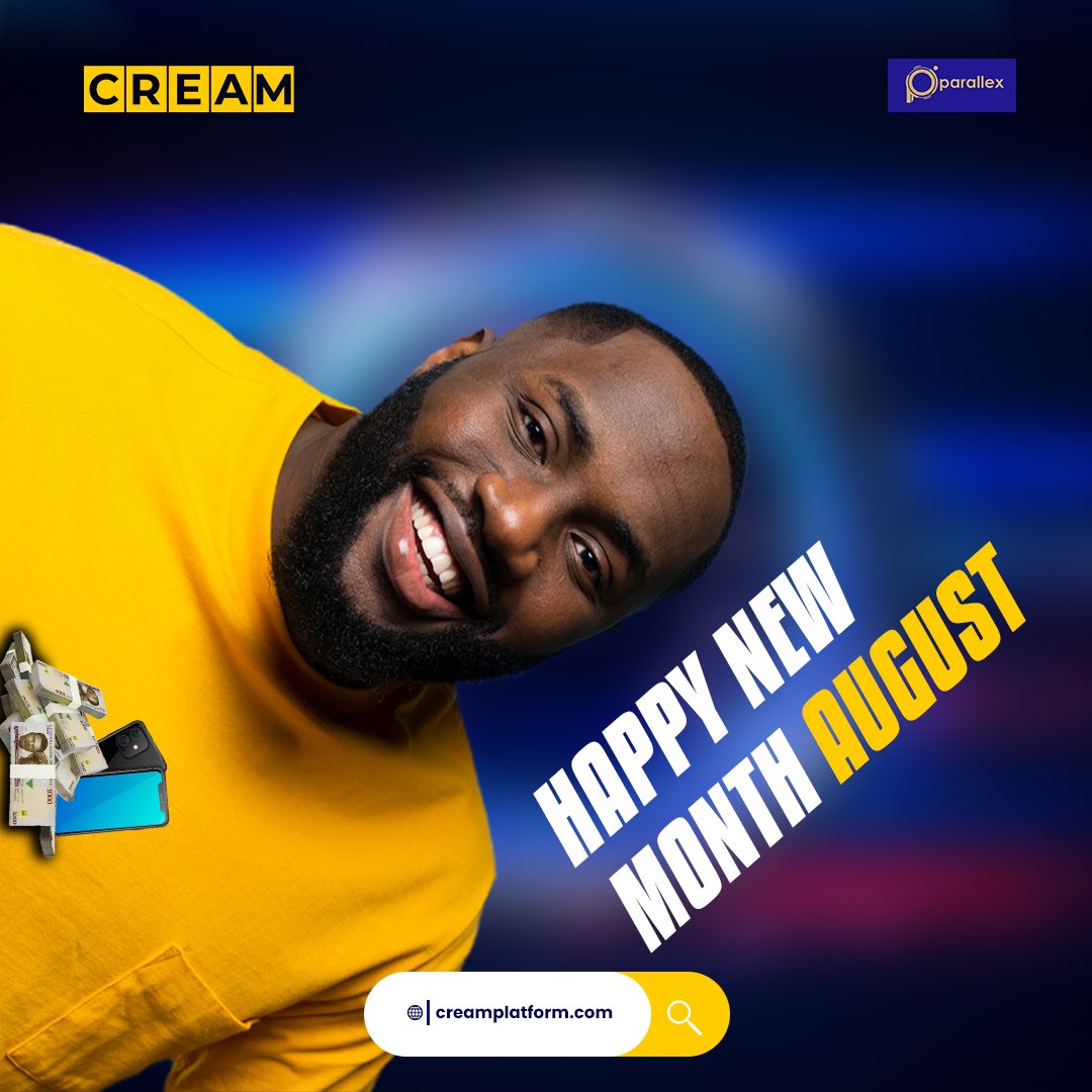CreamBid's tweet photo. Happy New Month Family!
Remember to keep bidding and it might just be your lucky month with over N1,000,000 in cash prizes and items to be won every week🔥

Head on to https://t.co/Halfzj5SQj or simply dial *463# on your MTN line to learn more https://t.co/won54YRtcF