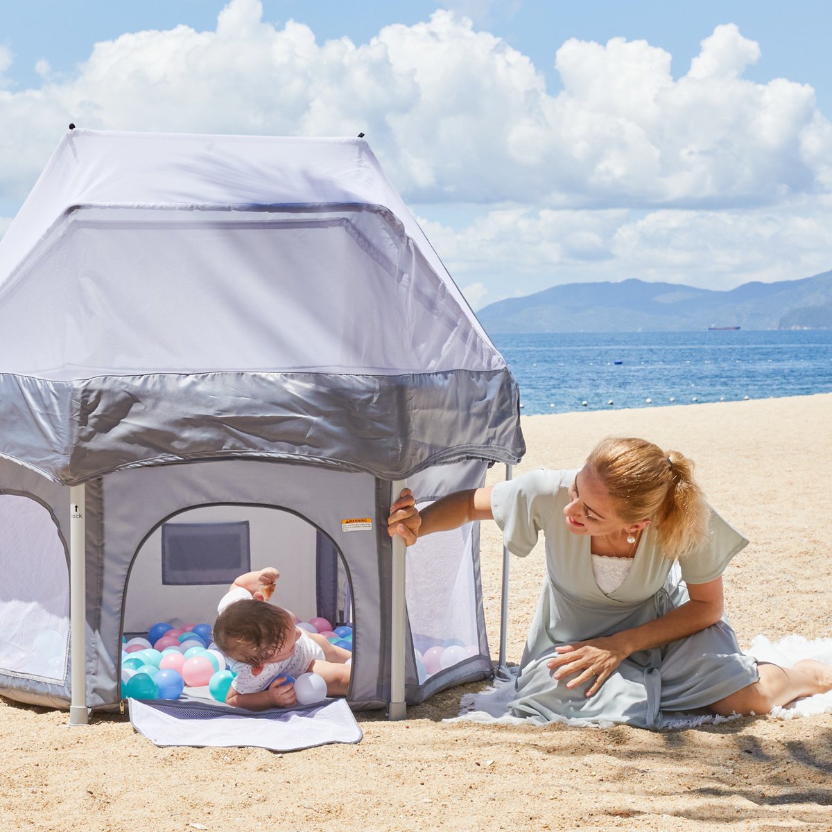 Travel season is here! We packed a carry-on for baby to build his play yard whether you're at the park, beach, or camping.💦

#Travel #campingworldsummer #Outdoorplay #PlayStation #beachfm #beachlife