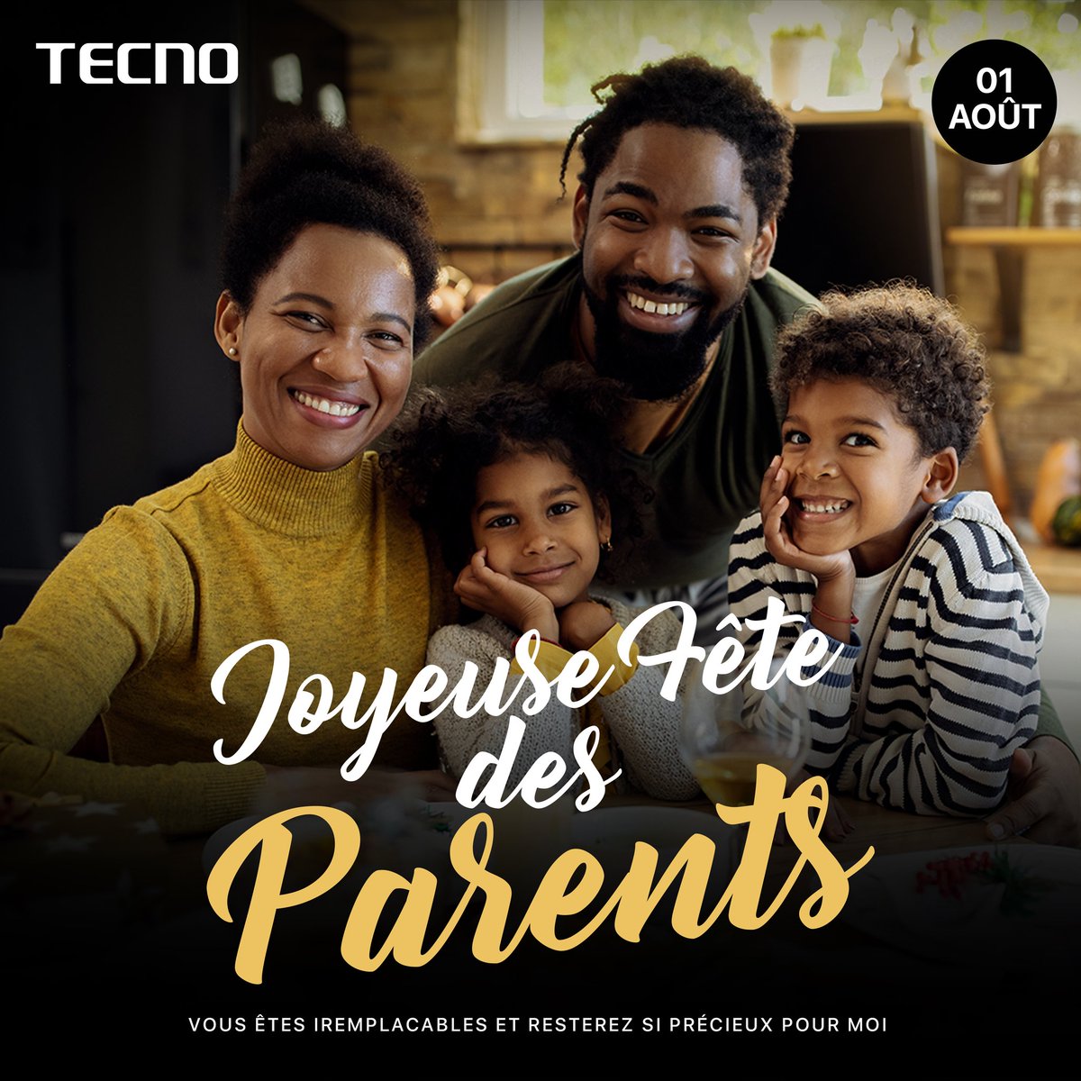 Heureuse Fête à Tous les Parents du Monde entier 🎉🎉🎉🎉😍

#tecno #RDCongo #1aout