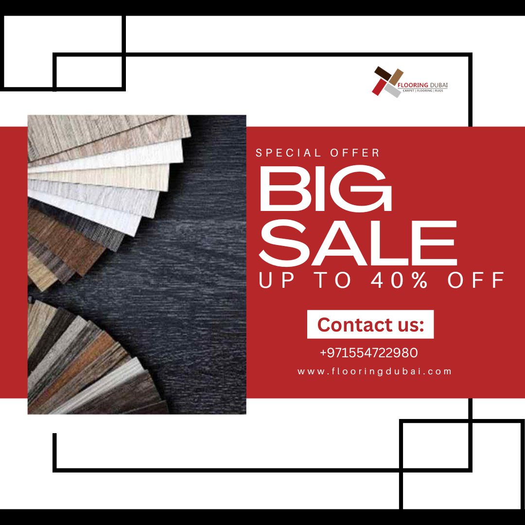 Upgrade Your Space with Affordable SPC Flooring: Up to 40% Off! 🏢 #FlooringDubai #SPCFlooring #AffordableFlooring #FlooringSale #SPCFlooringSale #FlooringDiscount #SPCFlooringDiscount #dubai #design #designers #home #dubailife #floor #quality #InteriorDesign #FlooringDeals