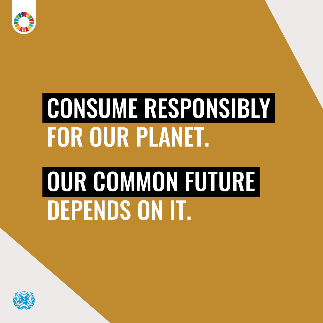 GlobalGoalsUN's tweet photo. Goal in Focus: 1⃣2⃣ Responsible Production and Consumption.

Unsustainable Production and consumption are the root cause of...
🌎 Climate Change
🌴 Biodiversity Loss
🏭 Pollution

Without shifting to sustainable practices, we cannot combat these planetary crises and reach #SDG12 https://t.co/AcWbSMSDRv
