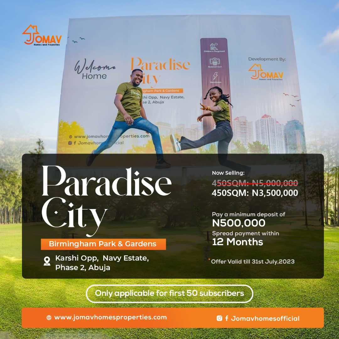 MichaelUgbeda's tweet photo. You can get a plot here for 3.5M naira with an initial deposit of 500k and spread the remaining payment for 12months for now.... Actual prize is 5M https://t.co/QkeVPwAH8f
