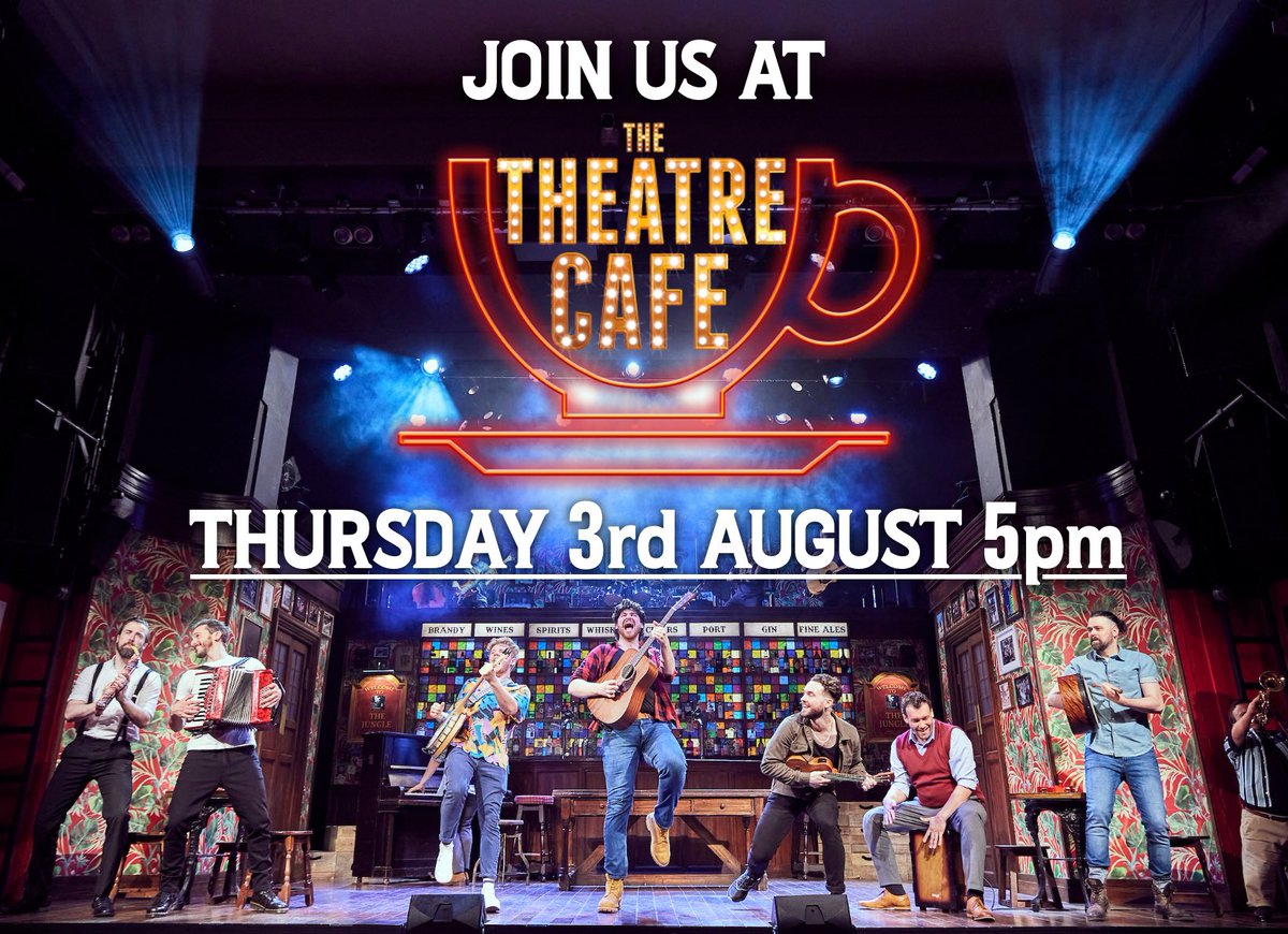 Friends of The Jungle! Come down and join us at @thetheatrecafe this Thursday at 5pm! 🍺 We’ll be hanging out at London’s stagiest spot and might even drum up a little acoustic performance… 😆🎶 #choirofman #theatrecafe #westend