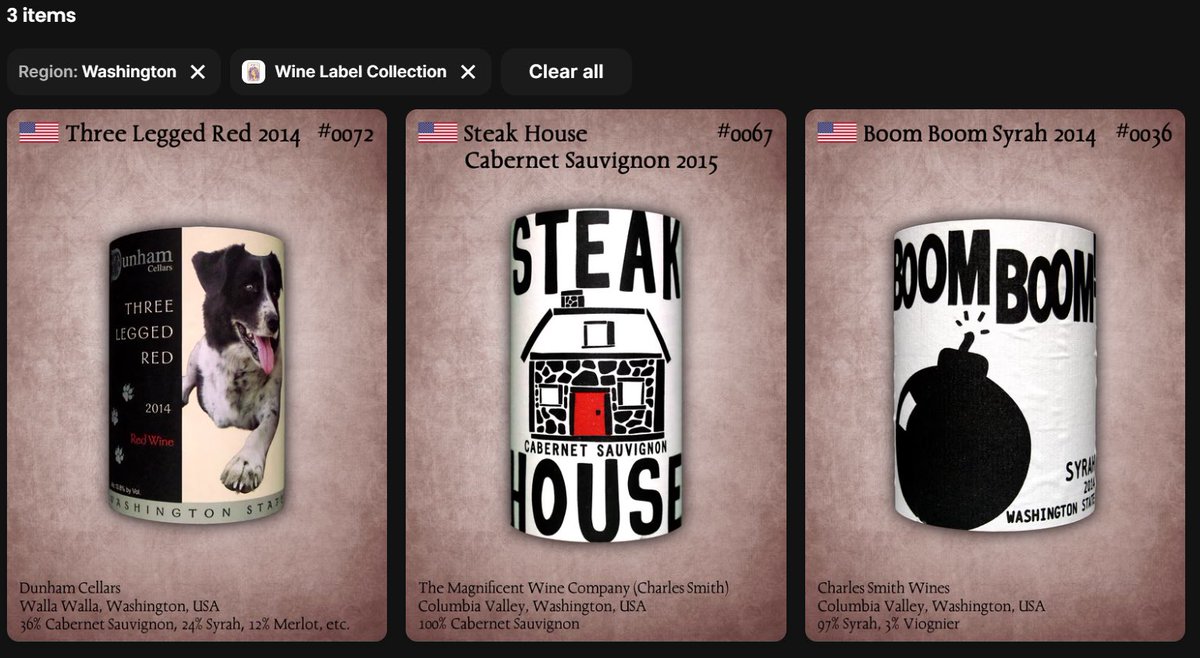 wine_label_nft's tweet photo. Another one has been added to Washington wine label Collection!
🇺🇸🇺🇸🇺🇸
https://t.co/Q7JepNJQ5w
#NFT #nftart #nftartist #NFTCommunity #CryptoArt #nftcollection #OpenSeaNFT #wine #winelabel #USwine #WashingtonWine https://t.co/Zhpv6DX2ZO