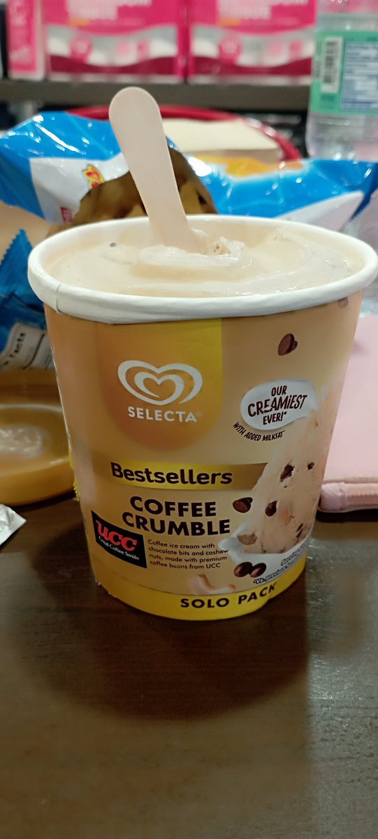 MellissaRosal's tweet photo. I finished the whole thing. Was just here for groceries. ๐ฅน #budol #coffeecrumble #whocares https://t.co/95cLmjEl4m