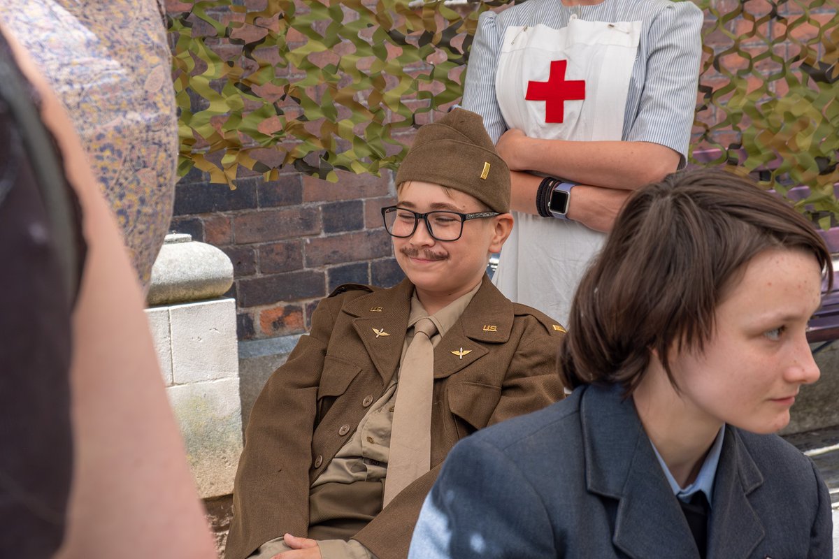 MidlandActors's tweet photo. Images from our Spitfire exhibition at Guildhall, Worcester, with young people from Tudor Grange Academy Worcester in role as pilots, nurses, POWs etc from WWII. Project funded by #NationalLottery #HeritageFund. Big thanks to the lottery players for helping #MakeAmazingHappen! https://t.co/3PnbkGUFM2