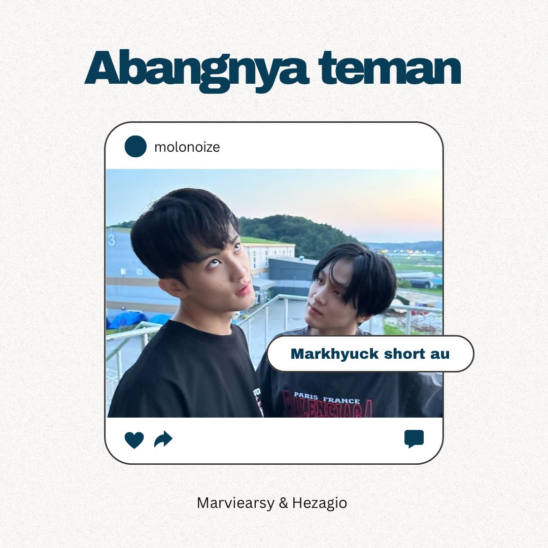 molonoize's tweet photo. Abangnya teman.

Markhyuck short au, written by molonoize. https://t.co/TqH6KhMJdP