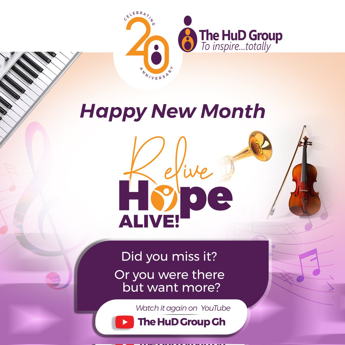 thehudgroup's tweet photo. Happy new month! π
It a new dawn full of blessings and prosperity.
In this new month of August, may you experience God in a new dimension like we did at Hope ALIVE Musical Concert.
Watch and relive the experience with us https://t.co/SX6XFVp9tn
#HopeAlive
#TheHuDGroup
#HuDat20 https://t.co/ZyzO3lRIcM