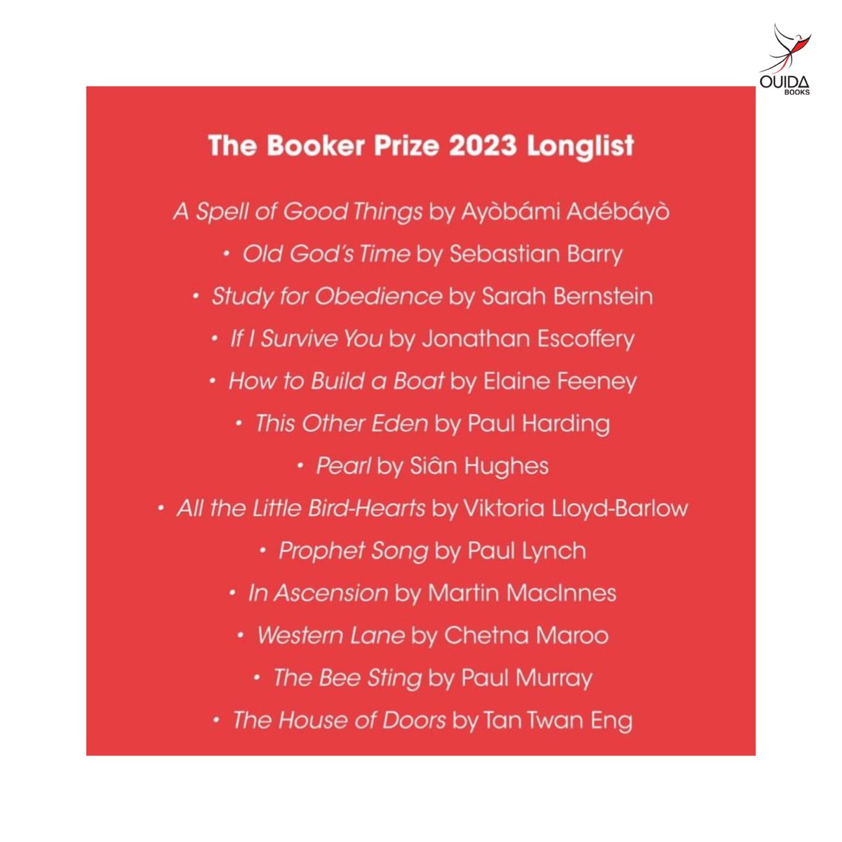 OuidaBooks's tweet photo. The month of August kicked off with fantastic news 🎉
We are proud to announce that Ouida Books title, A Spell of Good Things by Ayọ̀bámi Adébáyọ̀, has been longlisted for The Booker Prize 2023.
We are super excited!
#PublishedByOuida
#ASpellofGoodThings
#BookerPrize2023 https://t.co/POSbqmv6nN