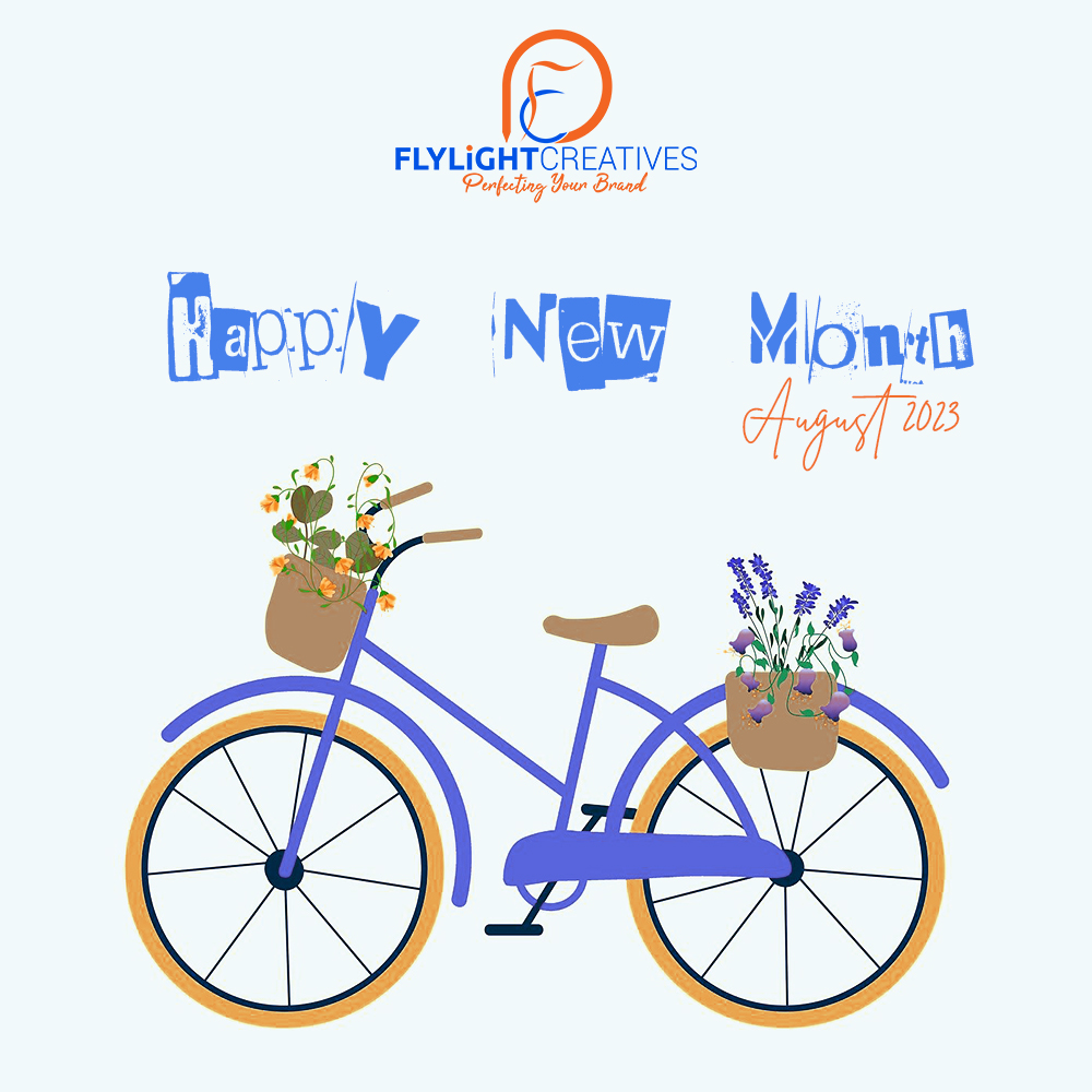 Flylight_Media's tweet photo. Happy new month. 
We keep folding our sleeves to give you the best of services.

#August #HappyNewMonth 
#progress #growth #brand #socialmediamarketing #DigitalMarketing #socialmedia #voiceover #branding  #August2023 https://t.co/xs2m4mF3TT