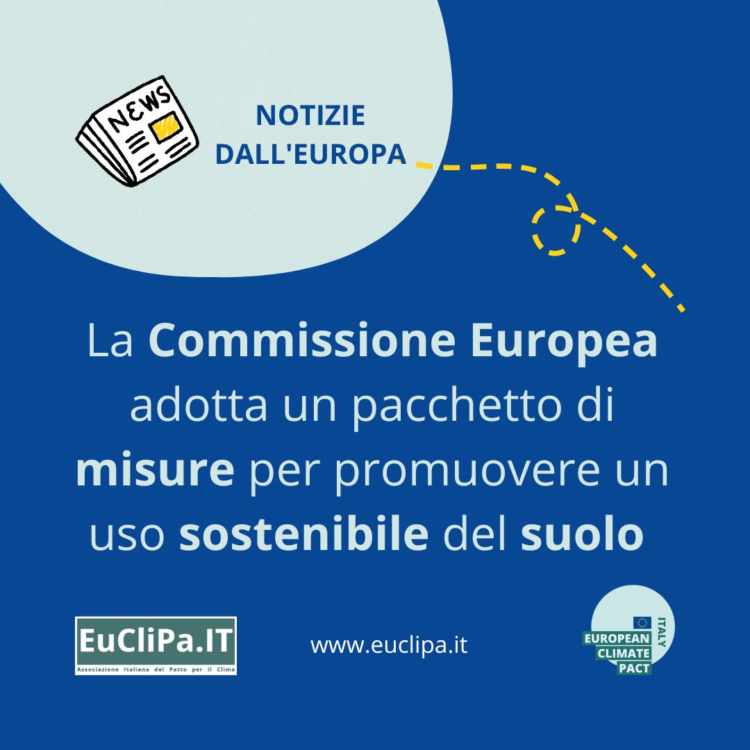 🌿 Il 60-70% dei suoli europei è attualmente insalubre

👉Ecco perché l'UE ha deciso di agire con un nuovo pacchetto di misure finalizzato a promuovere un uso sostenibile del suolo e delle principali risorse naturali.

Per approfondire  ➡️commission.europa.eu/document/a2a71…

#euclipa