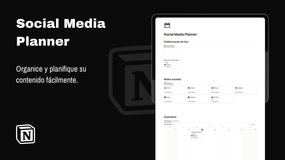 Si eres creador de contenido, community manager o social media manager.

He creado la plantilla Notion Social Media Planner.
Donde podrás crear y planificar todo tu contenido en un solo lugar.

Puedes obtenerla GRATIS

Responde 👋 para enviarte el enlace.

[debes seguirme]