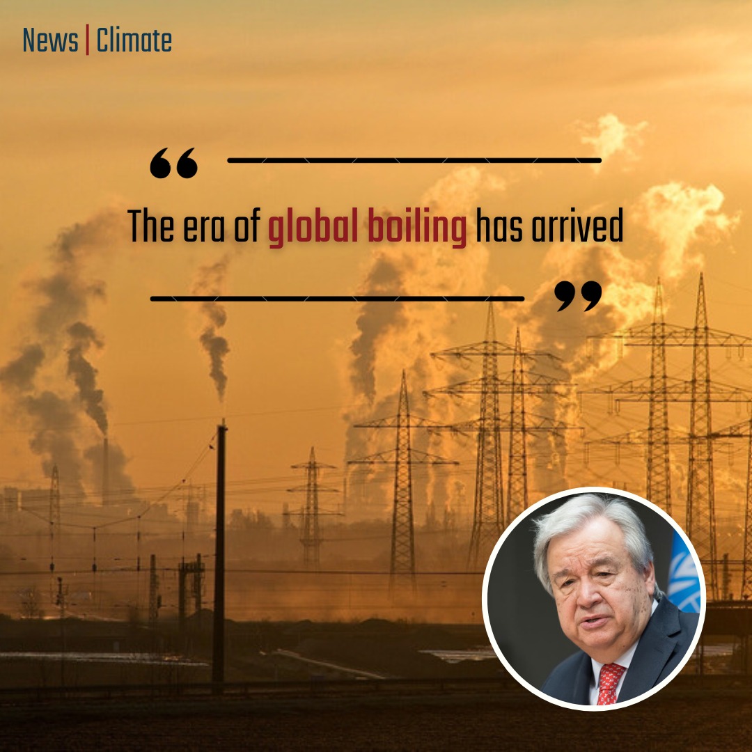 the_farsight's tweet photo. “The era of global warming has ended and the era of global boiling has arrived”, said the UN Secretary-General António Guterres after scientists concluded that July was on course to be the hottest month ever recorded in human history. https://t.co/taysXz0T1i