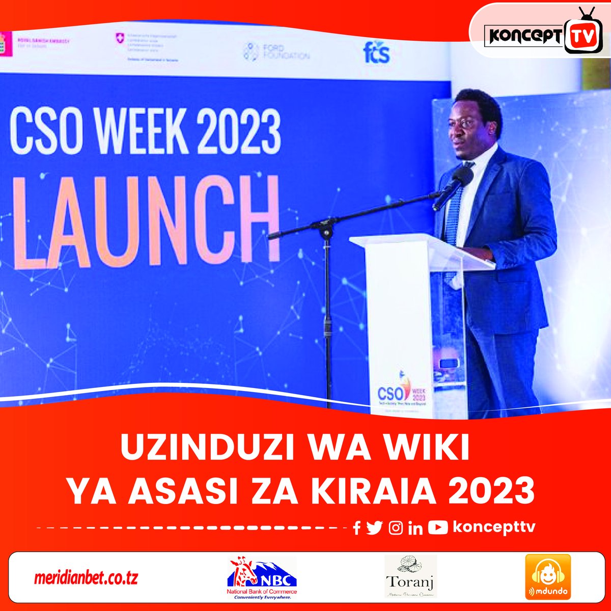 Asasi za kiraia zazindua #WikiYaAzaki2023 ambapo wataenda kujitathimini walipotoka, walipo hivi sasa na tunapoelekea kiteknologia. inatarajiwa kuwa na washiriki zaidi ya 1000 kutoka Taasisi zaidi ya 500 kutoka sekta mbalimbali.
 #KonceptTvUpdates