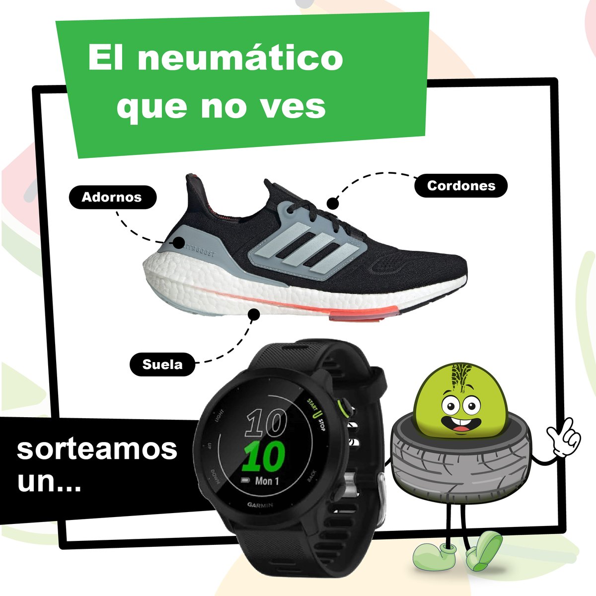 Participa YA si quieres llevarte un RELOJ GARMIN
👉 SIGUE a <a href="/signusecovalor/">signusecovalor</a> 
👉Haz RT en esta publicación.
👉Dinos qué parte de la zapatilla está fabricada con caucho de neumáticos reciclados.
Hasta 11 de agosto las 23:59h CET
#sorteoespaña #relojgarmin
