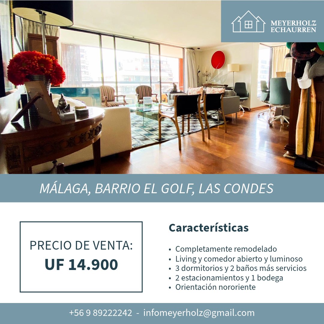 Presentamos una oportunidad imperdible para quienes sueñan con adquirir un departamento en una ubicación privilegiada. Este magnífico departamento, completamente remodelado, se encuentra en el exclusivo Barrio El Golf, reconocido por su tranquilidad y elegancia.
#tuproximohogar