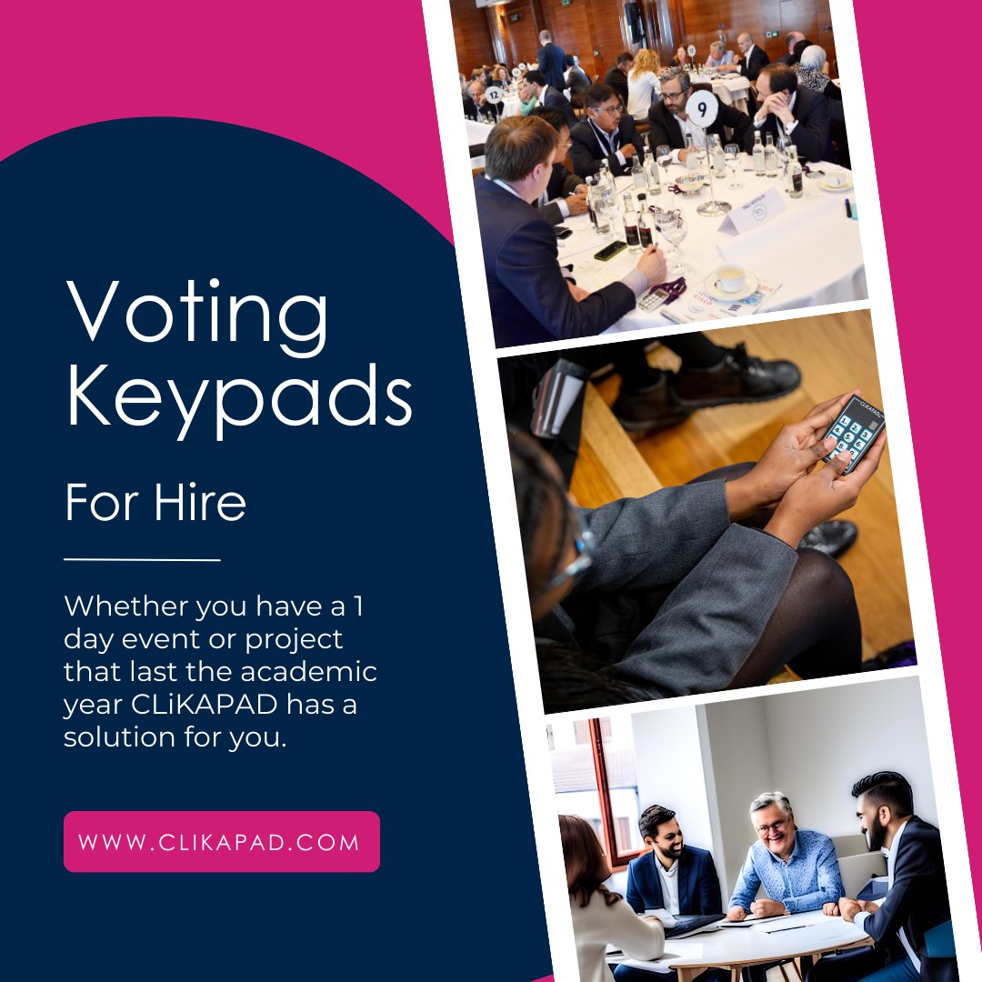 Calling all event organizers and conference hosts! Make voting and engagement easy with CLiKAPAD! Our user-friendly voting equipment guarantees a seamless experience for both you and your audience. Contact us now to learn more and elevate your next event! #eventtech