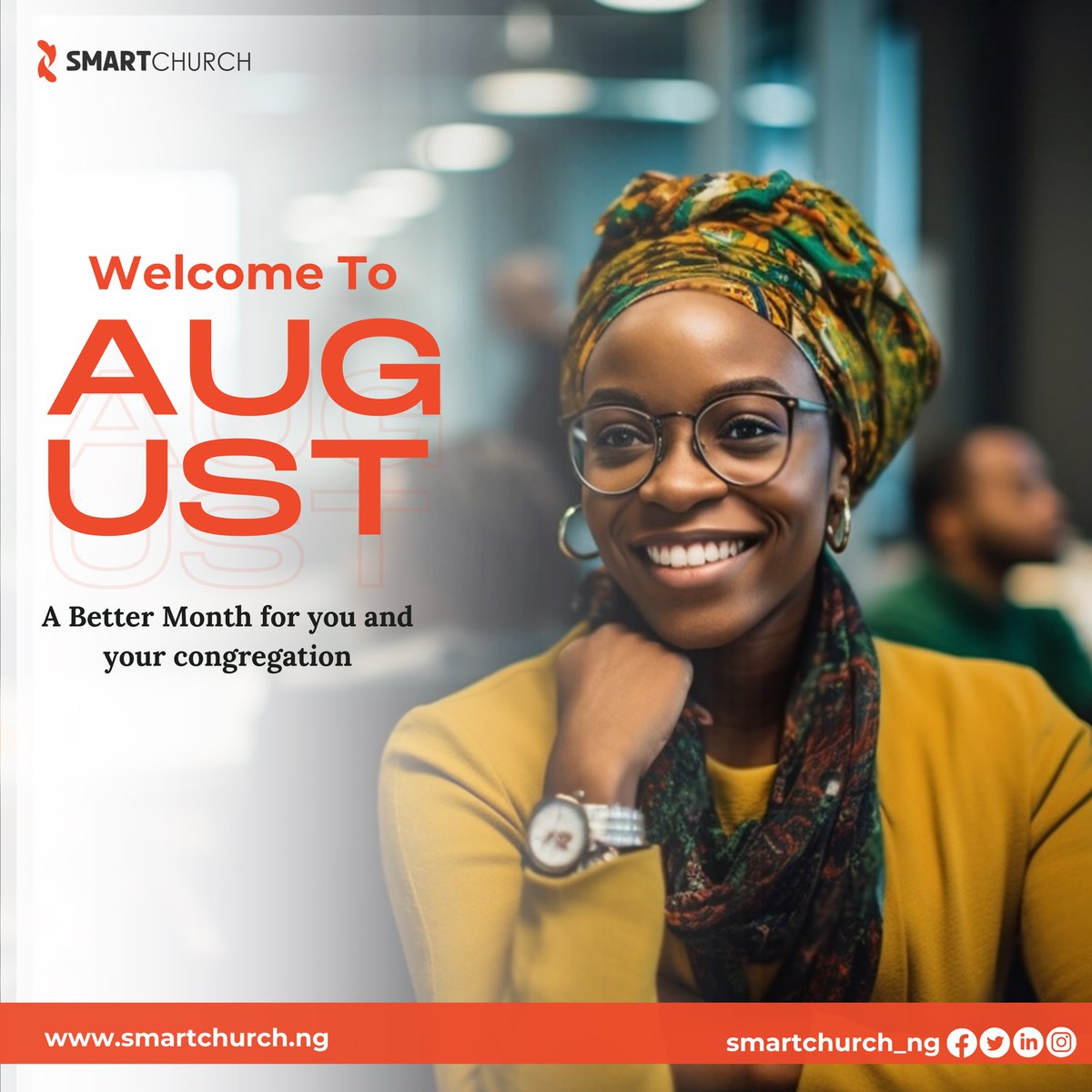 SmartChurch_ng's tweet photo. Hurray! It's August.

We wish you a fulfilling and rewarding month of August.
.
.
.

#smartchurch #august #growwithasa #afterschoolacademy #newmonth #churchtech #digitalpastor https://t.co/vfiE4bk89m