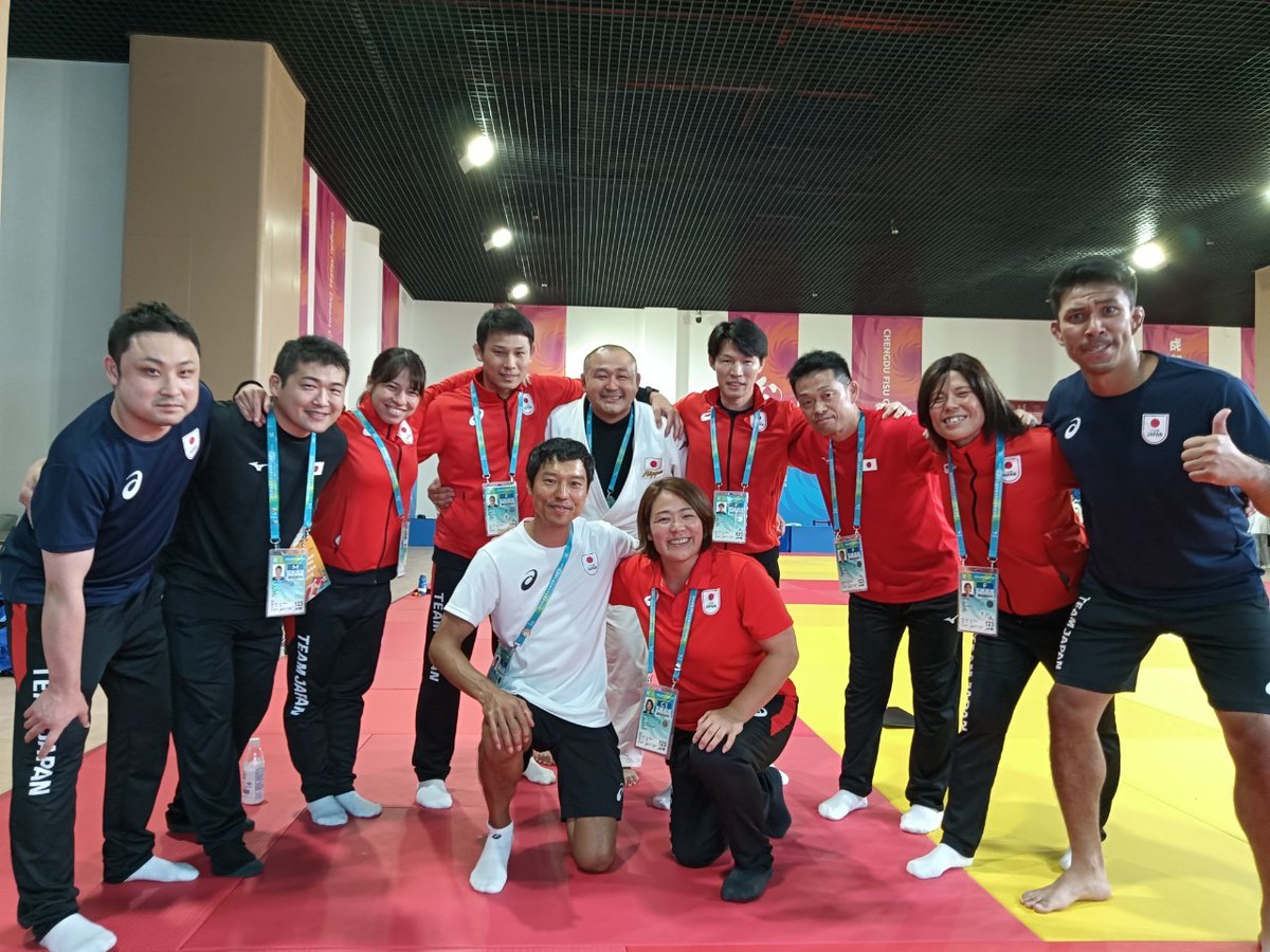 HisashiMizutori's tweet photo. 本日 #柔道 団体戦が行われ男女アベック優勝を飾りました✨
今大会柔道は11個の金メダルを獲得🥇
まさに日本のお家芸ですね！
選手、スタッフのみなさんおめでとうございます🎉
お疲れ様でした！
#TEAMJAPAN 
#Chengdu2021 https://t.co/rtmidwCgjs