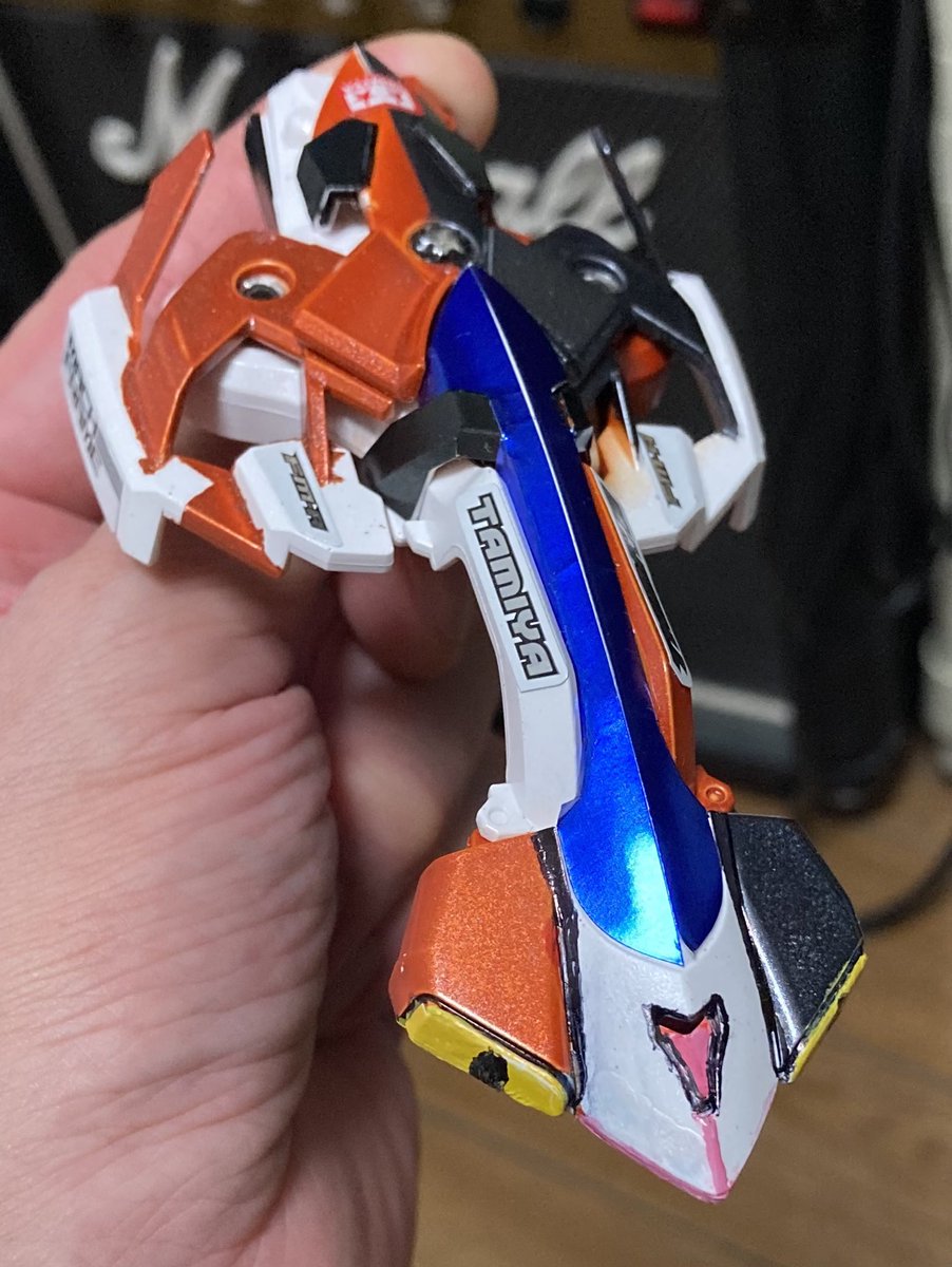 chief_hobby's tweet photo. うん、何か絶妙に残念感出る仕上がりになった。
また、その手直しをしよう。
何のアイデアも沸かんからとりあえず封印。
#ミニ四駆
#mini4wd
#machframe
#mogframe https://t.co/61IMrZQqDt
