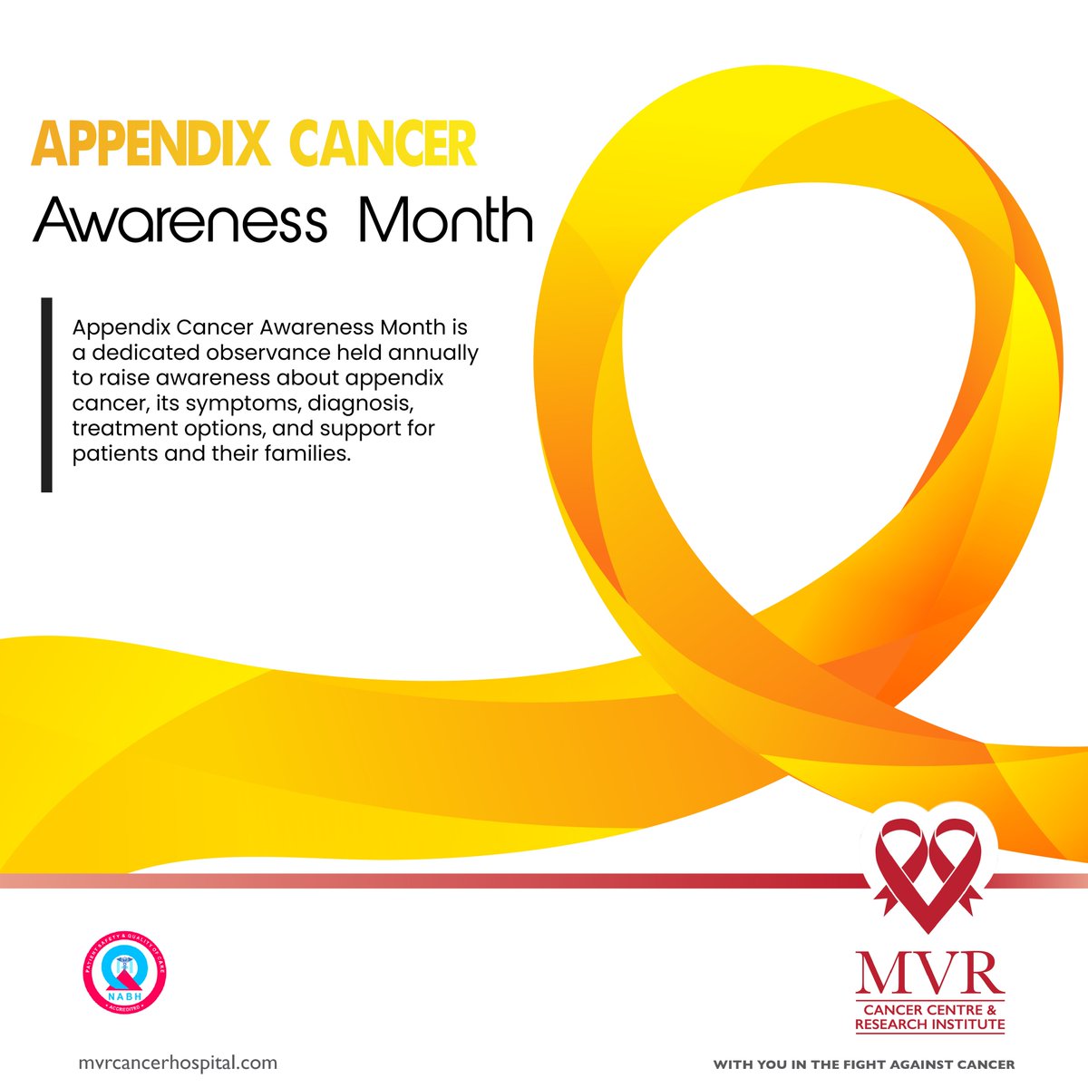 MVRCancerCentre's tweet image. 🌟🎗️August is Appendix Cancer Awareness Month! 💚
 its rare but significant battle that deserves our attention.Let&apos;s spread awareness, offer support, and strive for better treatments. Together, we can make a difference!🎗️#AppendixCancerAwareness #RareCancerAwareness  #mvrccri 💪