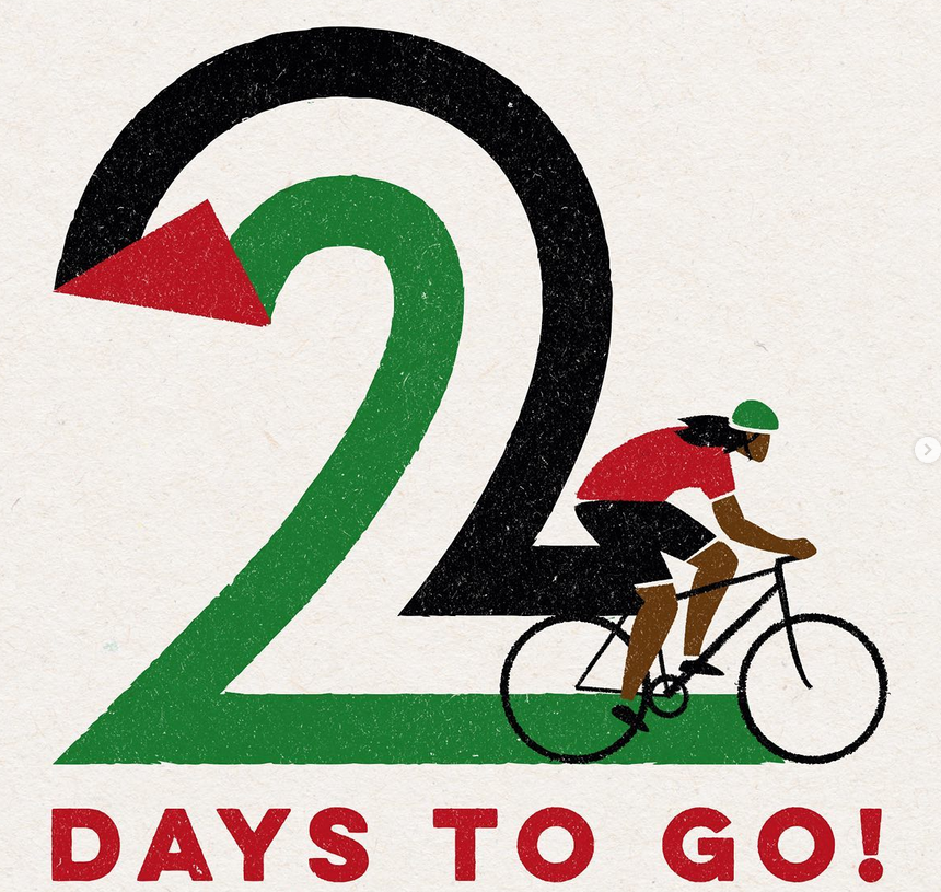 bigride4pal's tweet photo. 2 days to go!
Support our fundraisers!
We're raising funds for 2 charities: @gazasunbirds & @MECAForPeace.
To find out more about their work & donate to our fundraisers, see our pinned tweet.
Ding ding, viva viva!
#freepalestine #BigRide2023 #mecaforpeace #gazasunbirds https://t.co/n5s4GYXDRg