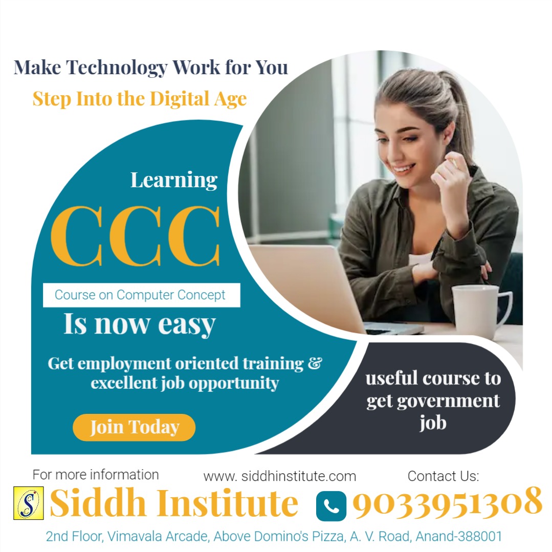 Siddh_institute's tweet image. Learn CCC is now easy
Enroll now
Address - 2nd Floor, B/S Big Bazar, Vimavala Complex, Anand - Vidyanagar Rd, above Domino's Pizza, Vivekanand Wadi, Anand, Gujarat 388001
#computer #computerclass #computercourses #computercoaching #instagood #instadaily #Instagram #instalike