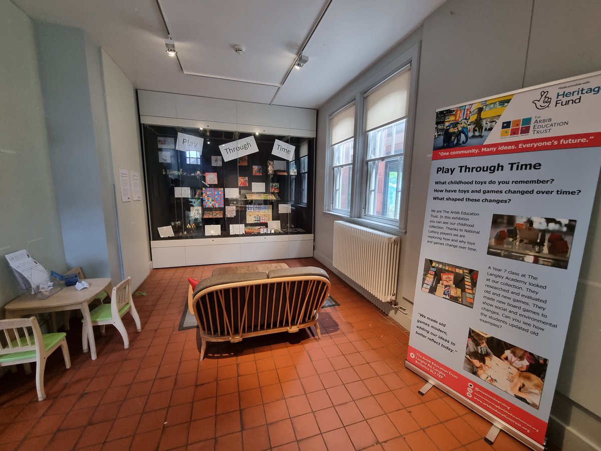 MuseumLearning's tweet photo. Go see our newly installed 'Play Through Time' exhibition at @TheMERL!

Co-created by students from @LangleyAcademy.

Open to the public now until the end of October!

#Play #Museum #Exhibition @HeritageFundL_S https://t.co/qfksbxQCGL