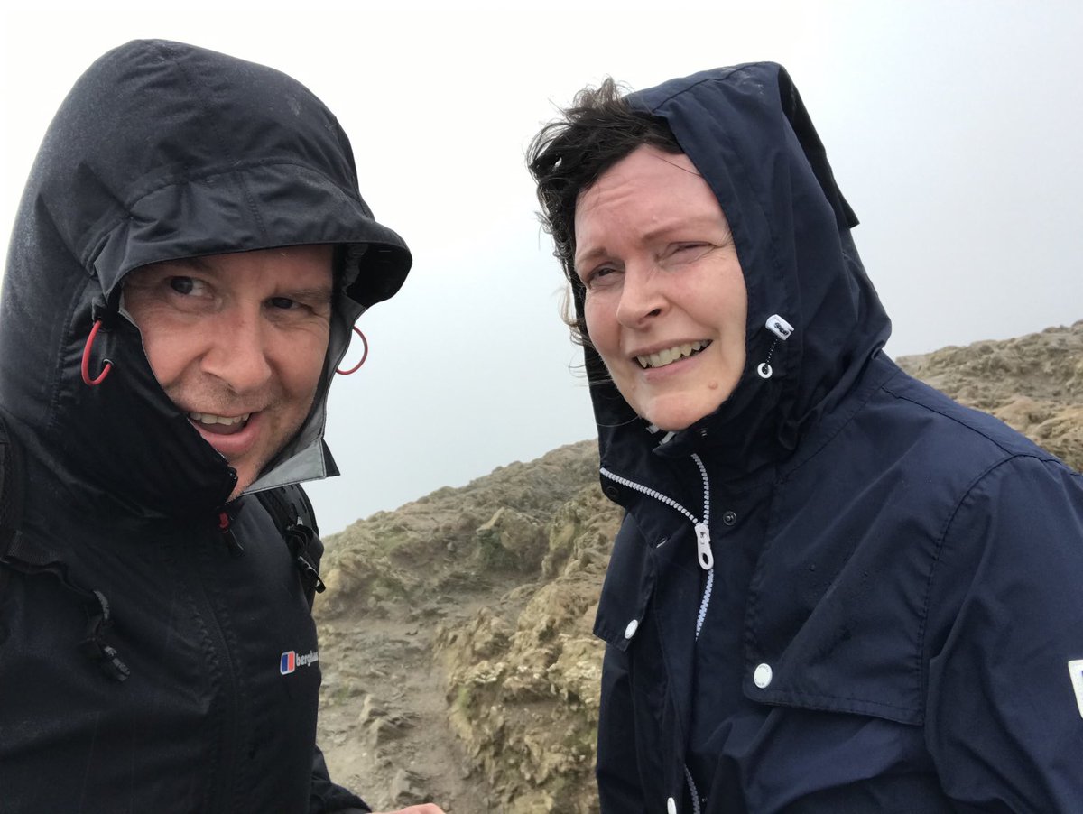 Managed to pick a day last week when the weather closed in at the top of Cat Bells… 😀