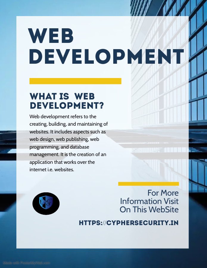 cyphersecurity_'s tweet image. Are you ready to code your way to success? Dive into the world of web development and discover endless possibilities. From creating stunning websites to developing powerful web applications, the journey begins now.#WebDevelopment #CodingCommunity #CreativityUnleashed